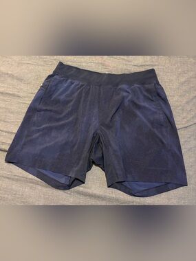 lululemon athletica Men's Navy Blue Athletic Shorts